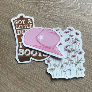cowgirl sticker pack